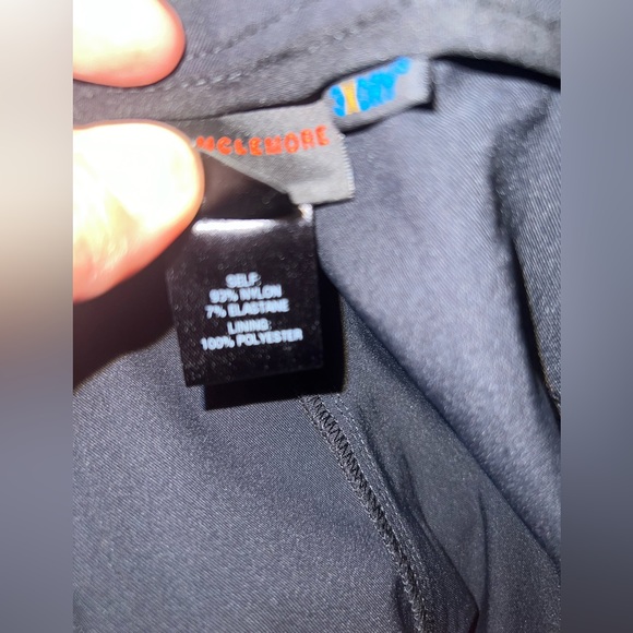 NINA MCLEMORE ACTIVE STRETCH NYLON PETITE RISE PANT Black Size 10 - Picture 8 of 8